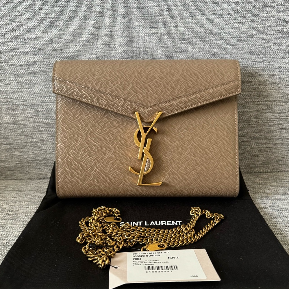 Saint Laurent Cassandra Wallet on Chain, NWT.!